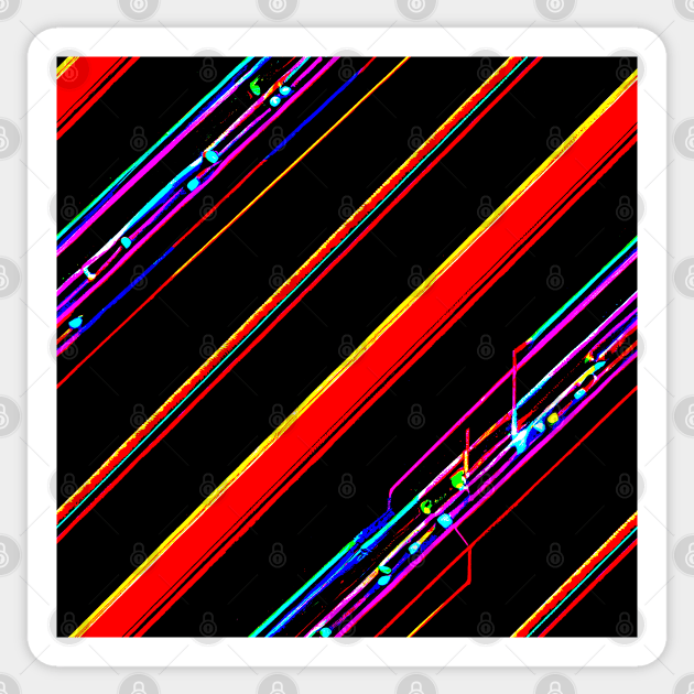 Cyberpunk lines colorfull futuristic electronics Sticker by SJG-digital